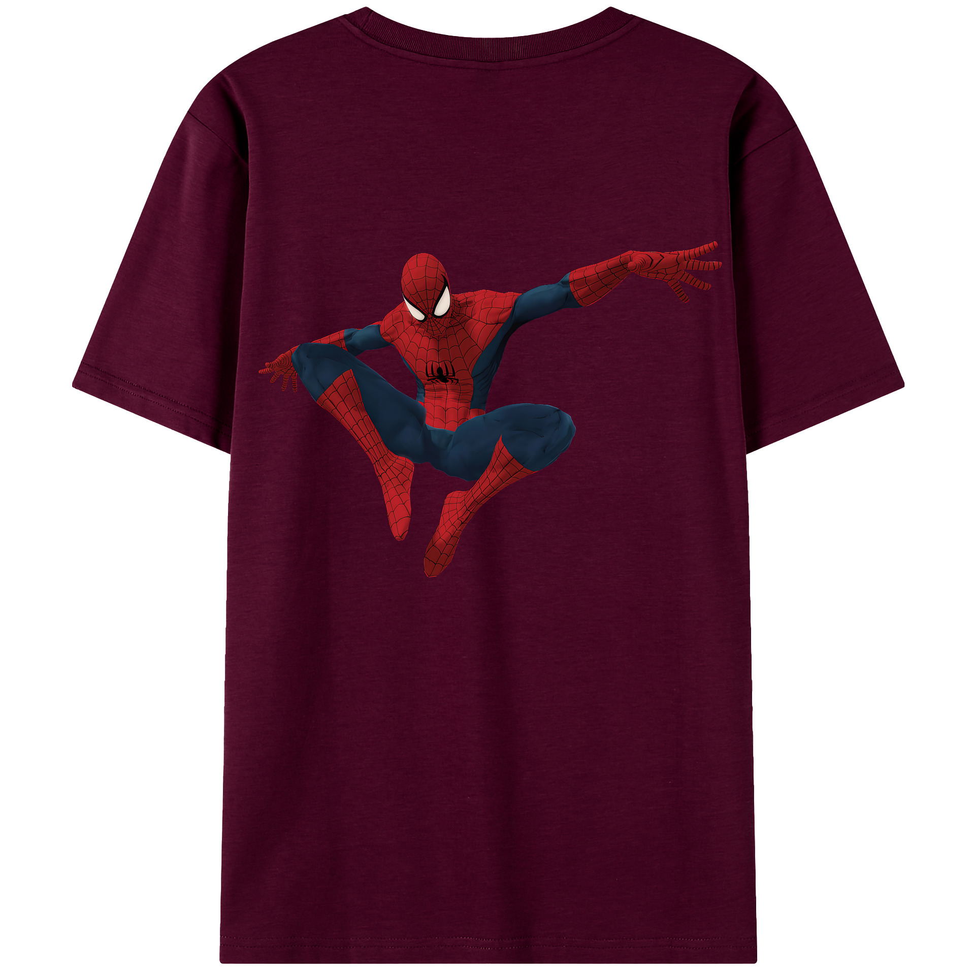 （画像用） Spider Man スパイダーマン レディース半袖Tシャツ(バックプリント)